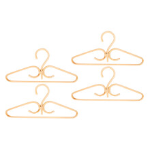 Colgador de Ropa de Ratán de 4 Piezas Colgador de 3 Ganchos Tejido Una Mano de Ratán Natural para El Hogar Armario Decoración de Tienda de Ropa