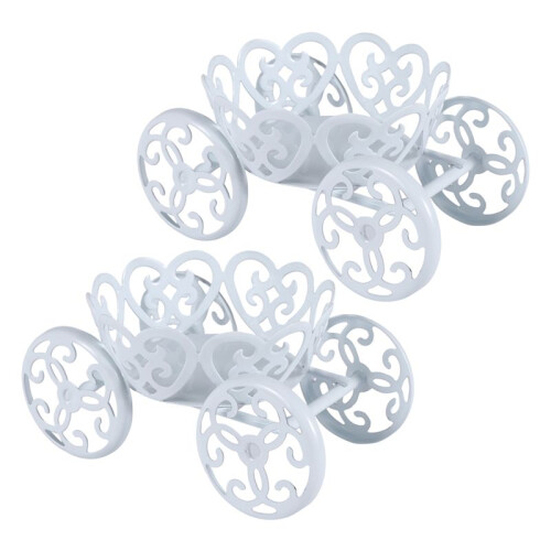 2-Pack Princess Carriage Cupcake Stand Holder Display