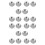 20Pack 54mm Filter Basket for  Sage 870/875/878/880 54mm Semi-Automatic Coffee Machine Bottomless Handle Filter 1