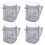 For  Blender Replacement Parts, 4937  Osterizer Blender Jar Accessory, Cup  Plastic Jars with Lids (4 Pack) 1