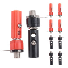 4Mm 110 Stück Bananenstecker und 10 Stück Bananenbuchsen (Schwarz und Rot)