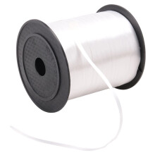 1 Roll Balloon Ribbon 225m 5mm for Wedding Party(white)
