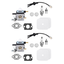 2X Carburetor with Air Filter Repower Kit for 2-Cycle Mantis 7222 7222E 7222M 7225 7230 7234 7240 7920 7924 Tiller
