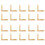 20 pcs 51mm Flat Corner Right 90º Angle Bracket Repair Plate Fixing Brace 1