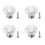 4 x Ceramic Door/Wardrobe/Cabinet/Cupboard Knob Handle Drawer White 1