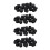 60Pcs Black Plastic Blanking End Cap Round Tube Insert Pipe Bung 16mm 1