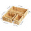 6X Wicker Baskets for Organizing 3Pack, Large and Small Wicker Storage Baskets Set, Hand Woven Baskets for Storage 1
