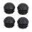 4 Pcs 25mm Dia Plastic Round Tube Inserts End Blanking Caps Black 1