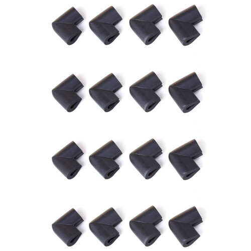 16Pcs Bumper Corner Protectors By Table  Baby Safety Black