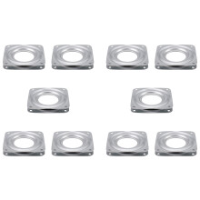 10X Tabla Giratoria Placa Giratoria de Metal de Rodamiento de Bola - 72X 72X 9mm