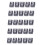 New 25Pcs 28 Teeth Zirconia Ceramic Clipper Blade for  Senior Clipper 1