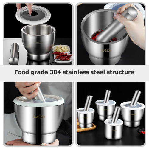 1Set Keuken En Stamper Rvs Met Transparant 2
