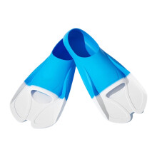 Palmes de plongée flexibles pour hommes, femmes-Bleu et blanc XL