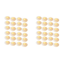 48 Pack Flameless Led Floating Candles, 200 Hour White Battery Operate Waterproof Tealights for Cylinder Vases