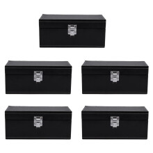 5X Storage Box Coin Slab Jewelry PU Compound Plywood Style Bundle Coins Display Box Case for Home Organization