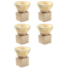 5X Japanese Retro Ceramic Coffee Cup - Rough Pottery Tea Cup, Latte Art Porcelain Mug, Suitable for Home & Office A