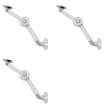 3X Kitchen Cabinet Door Adjustable Polished Hinges, Furniture Lift Flip Supports, Support Hardware A