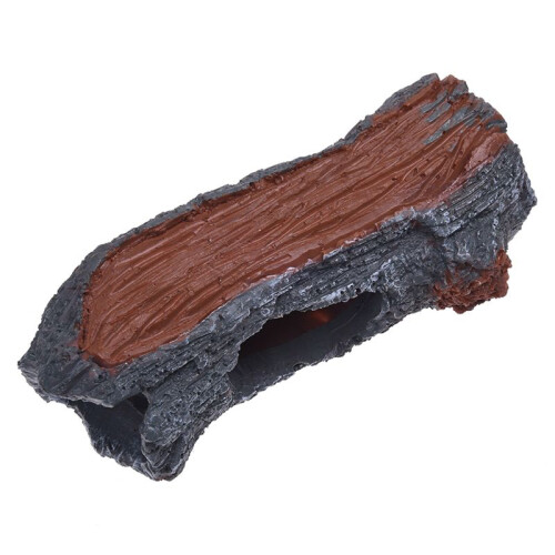 2X Aquarium Decoration Cave Artificial Wood Tree Trunk Root Spawning Ground Cave 1