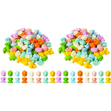 192 PCS Small Elephant Figurines - 0.8 Inch Tiny Resin Elephants in 8 Colors for Fairy Garden, DIY Crafts, Home Decor