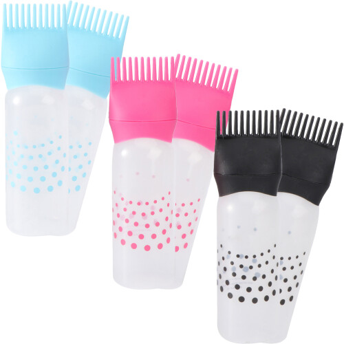 6St Herbruikbare Root Comb Applicator Flessen Voor Haarverzorging 1