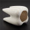 3X Tooth Shape White Ceramic Flower Pot Modern Design Planter Teeth Model  Desktop Pot  Gift(Without Plants) 2