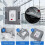 7Pack Cleaning Cloths for  Winbot W1 Pro/W1/W2 Omni/W2 Window Cleaning Robots, Cleaners Refills Reusable 4