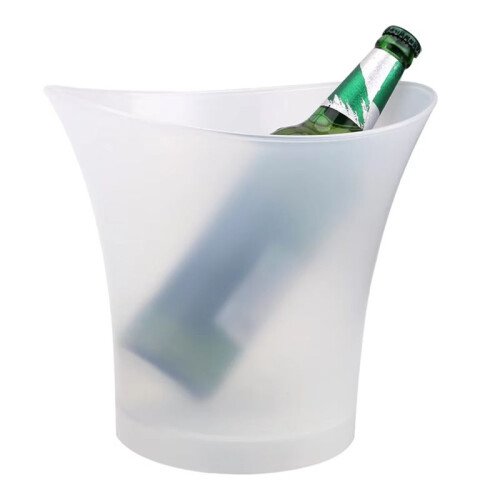 Secchiello per Ghiaccio A LED In Plastica Impermeabile da 5 Litri, Secchiello per Champagne e Birra con Luci A LED per Bar e Discoteche (Cambio