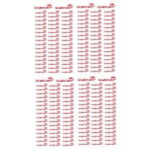 200Pcs Red and White Handmade Christmas Candy Cane Miniature Food Dollhouse Home Decor Clay Candy Cane About 3.2X1cm