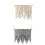2X Makramee Wand Behang Handweb Bohemien Baumwol Seil Boho  Haus Dekor Grau 5