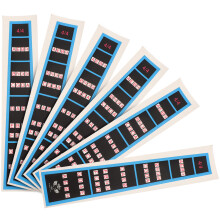 6St Duurzame Violin Vingerposities Stickers Van Kleurig Papier