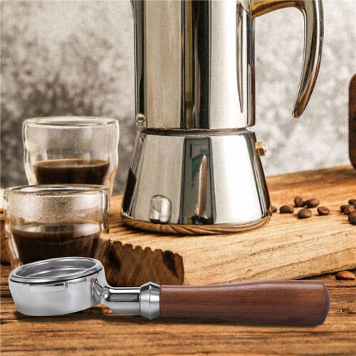 6X 58Mm Coffee Machine E61 No Base Filter Bracket Coffee Bottomless Handle Coffee Spoon Wooden Handle Accessories 2