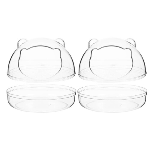 2St Duurzame Hamster Badboxen Met Antislip Van Plastic