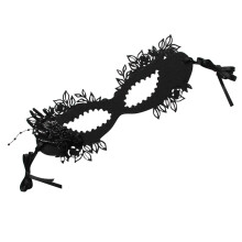 Ijlvol Zwart Halfgelaat Masker Met Voor Verkleedfeest