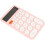 Roze Draagbare Calculator Voor Studenten, Compact En Schattig 1