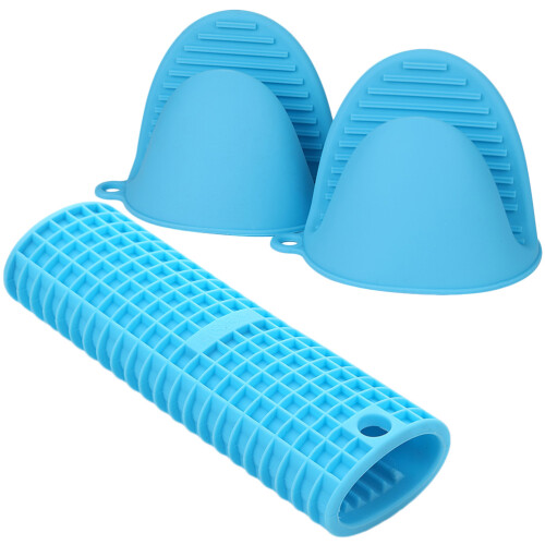 1Set Antislip Siliconen Potgreep Sleeve Voor
