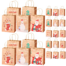25St Kerstfeest Traktatietasjes Van Papier, Handzaam En Kleurrijk