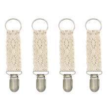 4St Handige Hoedclips En in Beige