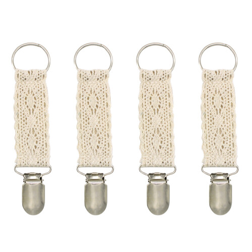 4St Handige Hoedclips En in Beige