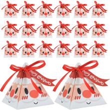50St Kerst Traktatie Doosjes Wit Karton Voor Party Favor En Snoep