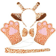 1Set Giraffe Oren Haarband Met Strik En Kids Party