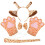 1Set Giraffe Set Met Hoofdband En Feestjes 1
