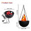 2X 3D Fake-Fire Light,Hanging LED Flame Light,Artificial LED Silk Flame Stage Effect Light Realistic Campfire Lamp Prop 7