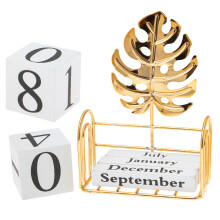 Creatieve Desktop Kalender Goud Elegante Versiering