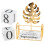 Creatieve Desktop Kalender Goud Elegante Versiering 1