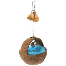 1Set Slaapnest Vogelkooi Kokosnootschil Decoratieve Vogelhuis