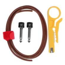 1Set Lichtgewicht Gitaar Effect Kabel Met Duurzame Metalen Behuizing