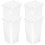 4St Bureaublad Afvalbak Met - Duurzaam Wit Plastic 7
