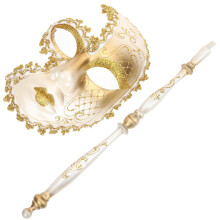 masker met houdestokje mardi gras en dansfeest fancy dress