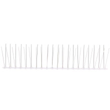 10 Pcs/Box Bird Spikes, Stainless Steel Bird Deterrent Spikes Cover for Fence Railing Walls Roof Yard