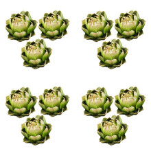 12Pcs Green Artificial Artichoke Plastic Fake Flower Fake Artichoke for Home Wedding Party Table Decoration